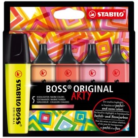 Stabilo Boss 7015-02-5 Set de 15 Marcadores Pastel Colores