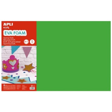 Goma Eva Apli 40x60 2 mms.Espesor Verde